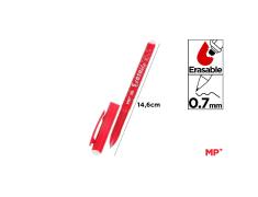 Bolígrafo Borrable con Capuchón Punta 0,7mm Rojo