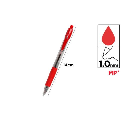 Boligrafo Click Rojo Punta 1 mm MP