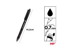 Bolígrafo de Tinta de Aceite 0,7 mm Negro MP