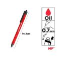 Bolígrafo de Tinta de Aceite 0,7 mm Rojo MP