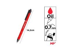 Bolígrafo de Tinta de Aceite 0,7 mm Rojo MP