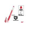 Boligrafo de Tinta Gel de Punta 0,5 mm Rojo