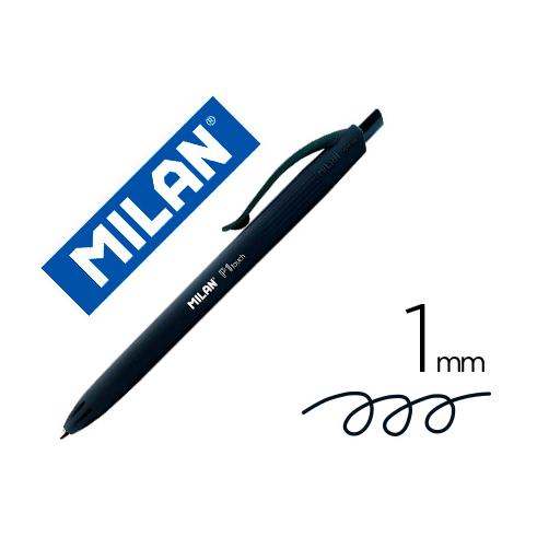 BOLIGRAFO MILAN P1 RETRACTIL NEGRO