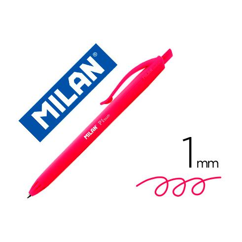 BOLIGRAFO MILAN P1 RETRACTIL ROJO