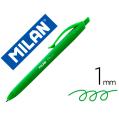 BOLIGRAFO MILAN P1 RETRACTIL VERDE