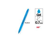 Boligrafo Retractil Tinta Gel Punta 0.7mm Azul Claro MP