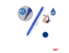 BOLIGRAFO RETRACTIL TINTA GEL PUNTA 0.7mm AZUL MP