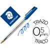 Boligrafo Staedtler Stick Azul con Capuchón