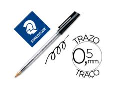 Boligrafo Staedtler Stick Negro con Capuchón