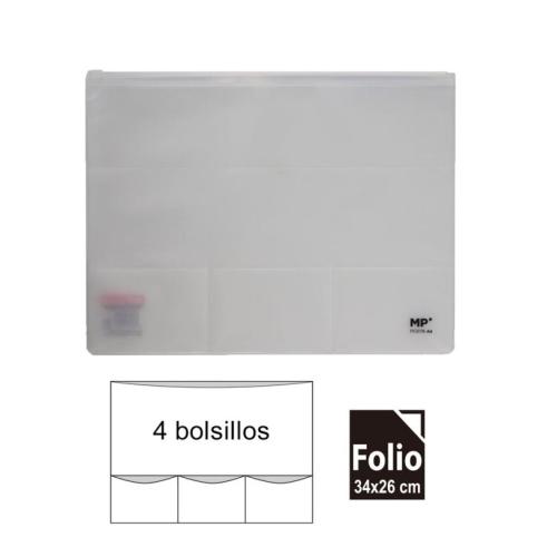 Bolsa Multiuso con Zipp y 4 Bolsillos A4