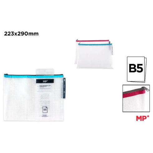 Bolsa Transparente Eva Con Cremallera B5