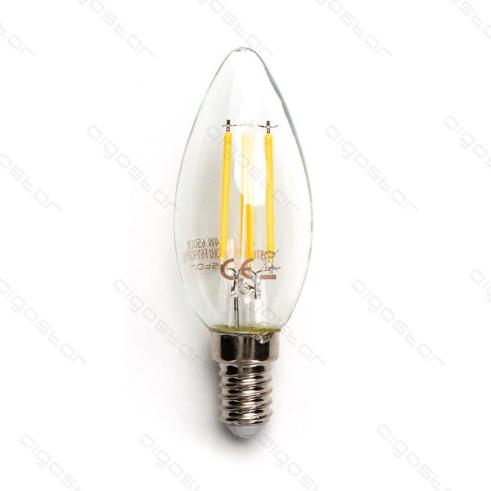 Bombilla de Filamento LED E14 C35 4W Luz Cálida 2700K