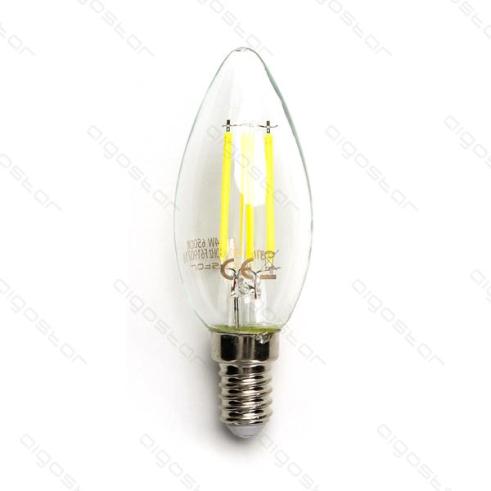 Bombilla de Filamento LED E14 C35 4W Luz Fría 6500K