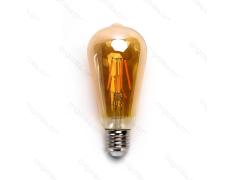 Bombilla de Filamento LED E27 ST64 6W Luz Cálida 2200K
