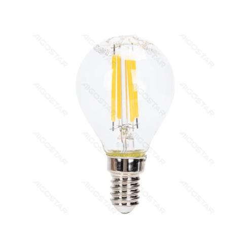 Bombilla de Filamento LED Regulable E14 G45 4W Luz Cálida 2700K