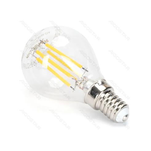 Bombilla de Filamento LED Regulable E14 G45 4W Luz Cálida 2700K