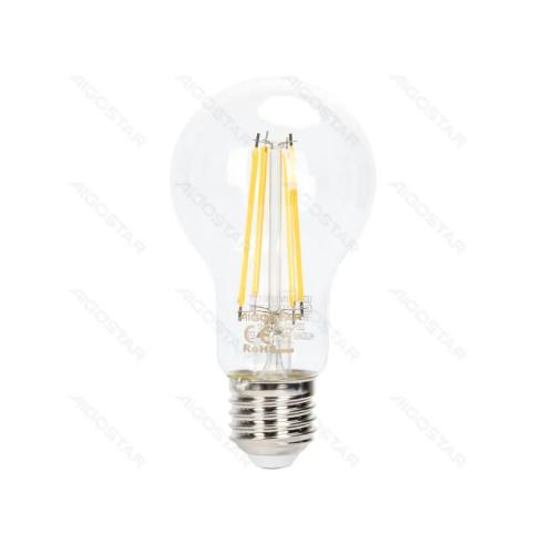 Bombilla de Filamento LED Regulable E27 A60 6W Luz Cálida 2700K