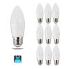 BOMBILLA LED A5 C37 / 5W E27 LUZ BLANCA 6400K (PACK 10 UNIDADES)