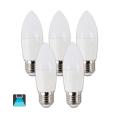 BOMBILLA LED A5 C37 / 5W E27 LUZ BLANCA 6400K (PACK 5 UNIDADES)