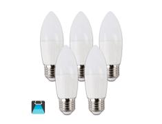 BOMBILLA LED A5 C37 / 5W E27 LUZ BLANCA 6400K (PACK 5 UNIDADES)