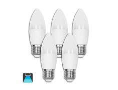 BOMBILLA LED A5 C37 / 6W E27 LUZ BLANCA 6400K (PACK 5 UNIDADES)