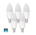 BOMBILLA LED A5 C37  / 7W E14 LUZ BLANCA 6400K (PACK 5 UNIDADES)