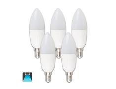 BOMBILLA LED A5 C37 / 7W E27 LUZ BLANCA 6400K (PACK 5 UNIDADES)