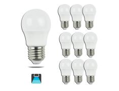 BOMBILLA LED A5 G45  BIG ANGLE / 6W E27 LUZ BLANCA 6400K (PACK 10 UNIDADES)