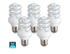 BOMBILLA LED B5 SPIRAL / 7W E27 LUZ BLANCA 6400K (PACK 5 UNIDADES)