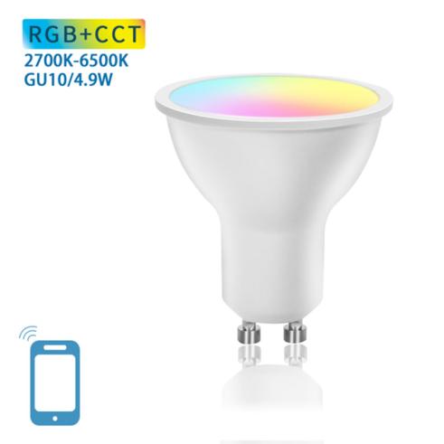 Bombilla Led Wifi GU10 4,9W RGB+CCT
