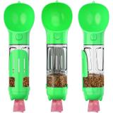 Botella de Agua Multifuncional para Mascotas Verde 300ml