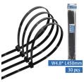 Bridas de Nylon Negras 30 unidades (W4.8*L450mm)