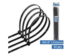 Bridas de Nylon Negras 30 unidades (W4.8*L450mm)