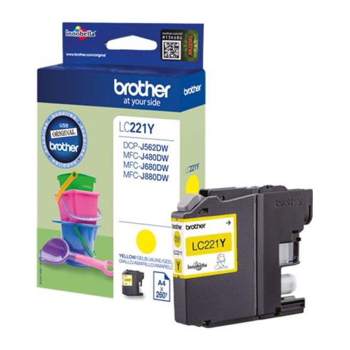 Brother LC221 Amarillo Original