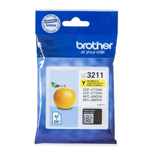 Brother LC3211 Amarillo Original