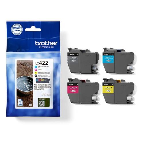 Brother LC422 Pack de 4 Originales