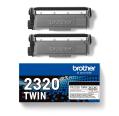 Brother TN2320 Negro Pack de 2 Originales