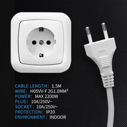 Cable Alargador 1,5 m Blanco