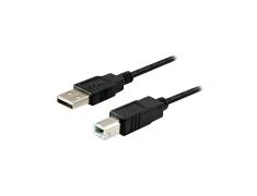 Cable de Impresora USB-A 2.0 Macho a USB-B Macho 1m