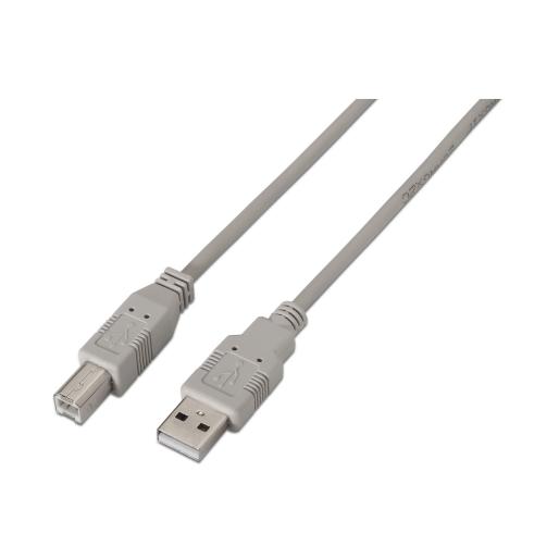 Cable USB 2.0 Impresora Tipo A Macho a Tipo B Macho 1,8 m Color Beige Aisens