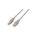 Cable USB 2.0 Impresora Tipo A Macho a Tipo B Macho 1 m Color Beige Aisens