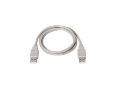 Cable USB 2.0 Tipo A Macho a A Macho 1.0m Color Beige Aisens