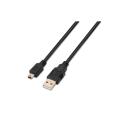 Cable USB 2.0 - Tipo A Macho a Mini B Macho 1.8m Negro Aisens