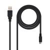 Cable USB-A 2.0 Macho a Micro-USB Macho 1.80m Nanocable