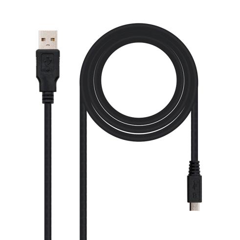 Cable USB-A 2.0 Macho a Micro-USB Macho 1.80m Nanocable