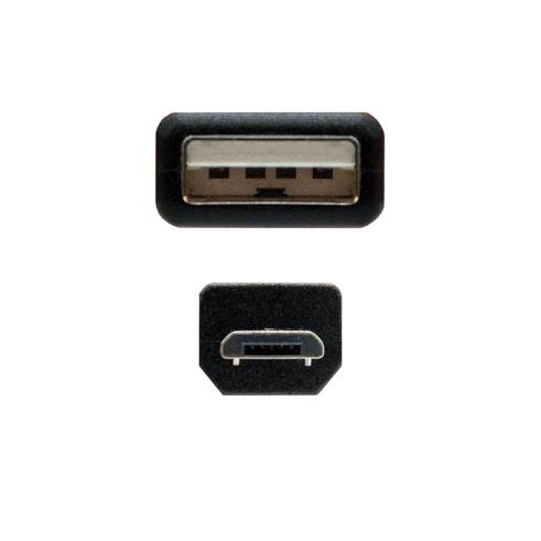 Cable USB-A 2.0 Macho a Micro-USB Macho 1.80m Nanocable