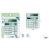 Calculadora de Sobremesa Solar y Pilas Verde Claro 12 Dígitos MP