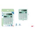 Calculadora de Sobremesa Solar y Pilas Verde Claro 12 Dígitos MP