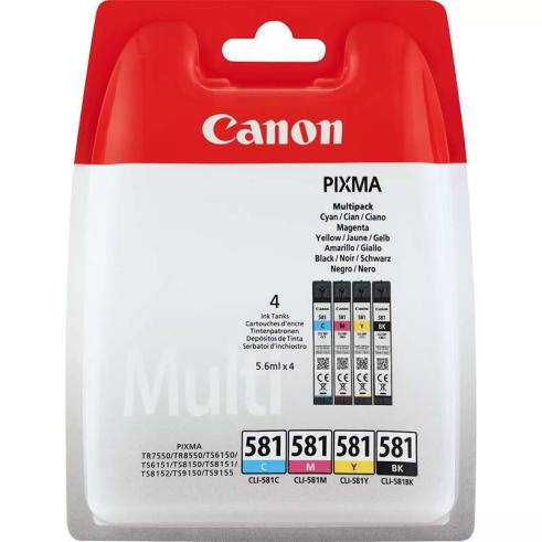 Canon CLI581 Pack de 4 Originales