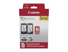 Canon PG-545/CL-546 Pack de 2 Cartuchos Originales + 50 Hojas de Papel Fotográfico